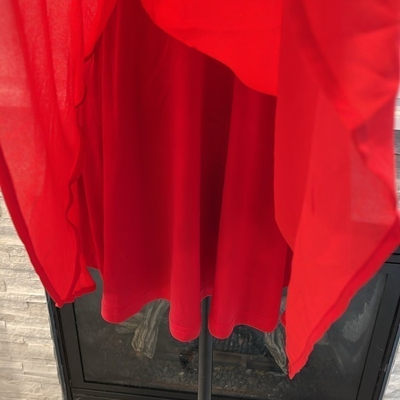 Lulus Good Deeds Red Lace-Up Dress Size Small - Picture 9 of 10